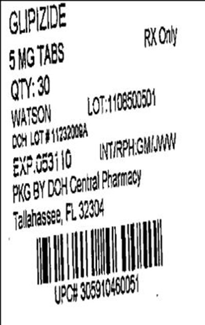 Label Image For 5mg (Glipizide 5mg(watson))
